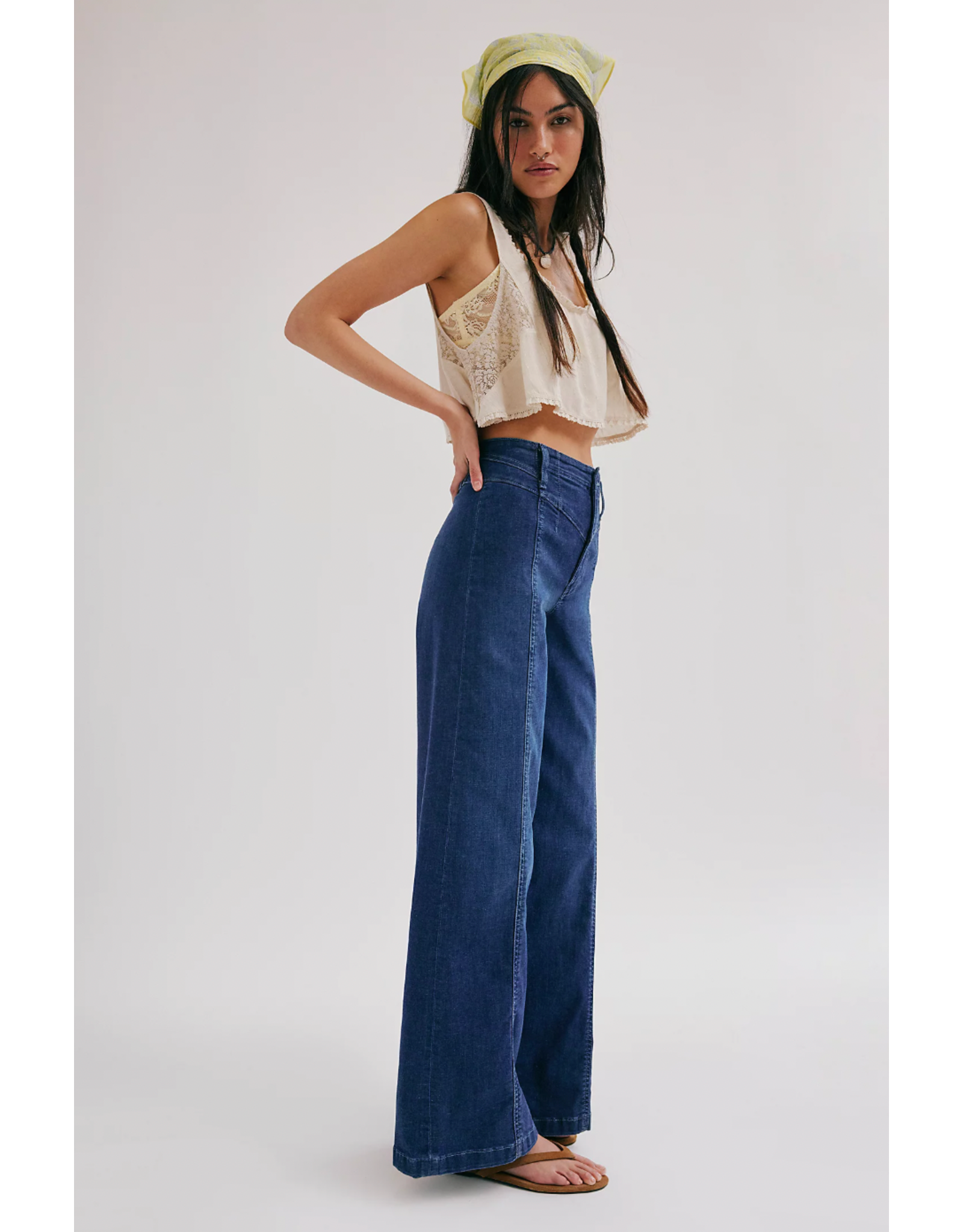 Free people Free People - Libre Wide Leg Jeans (Lock and Key)