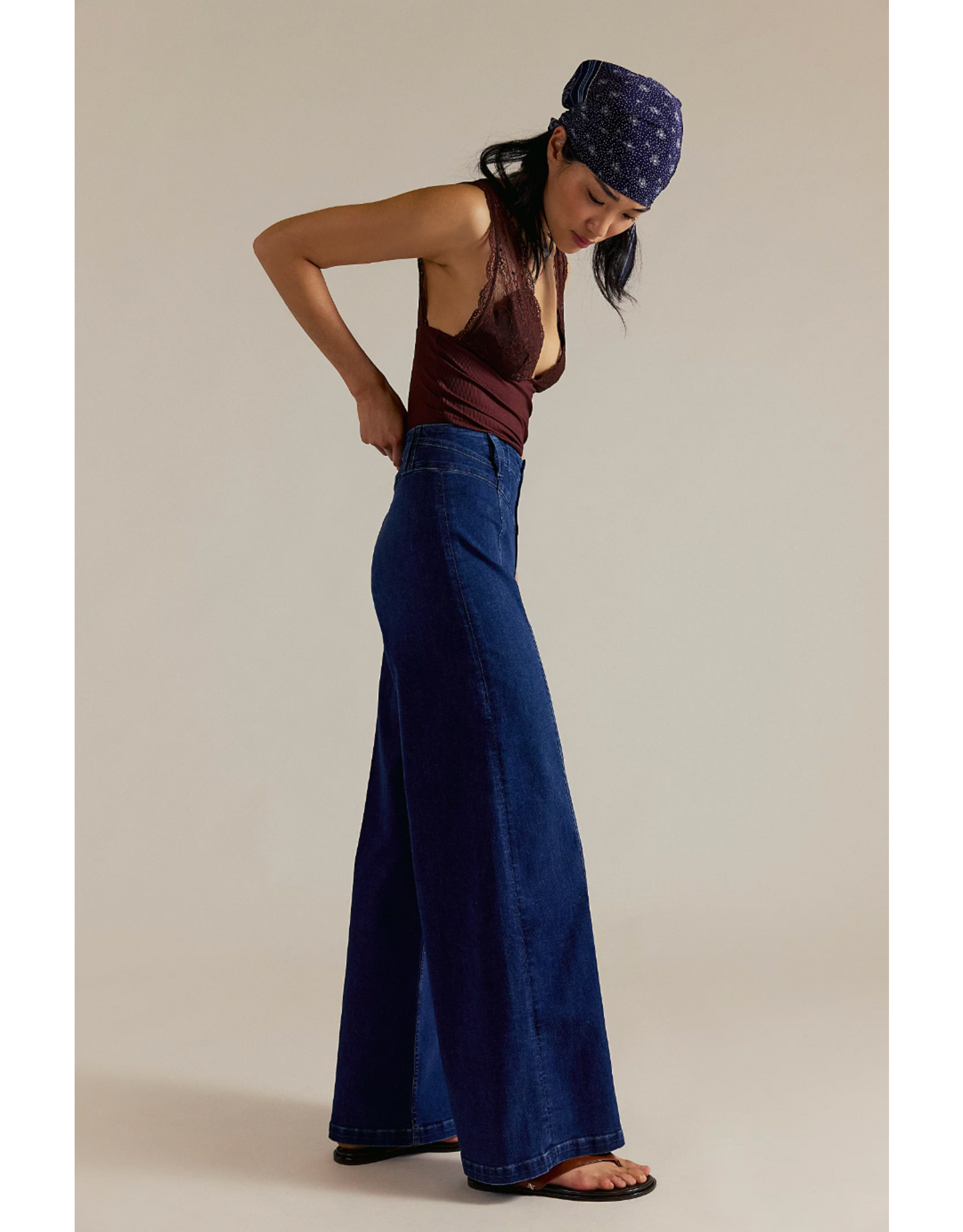 Free people Free People - Libre Wide Leg Jeans (Lock and Key)