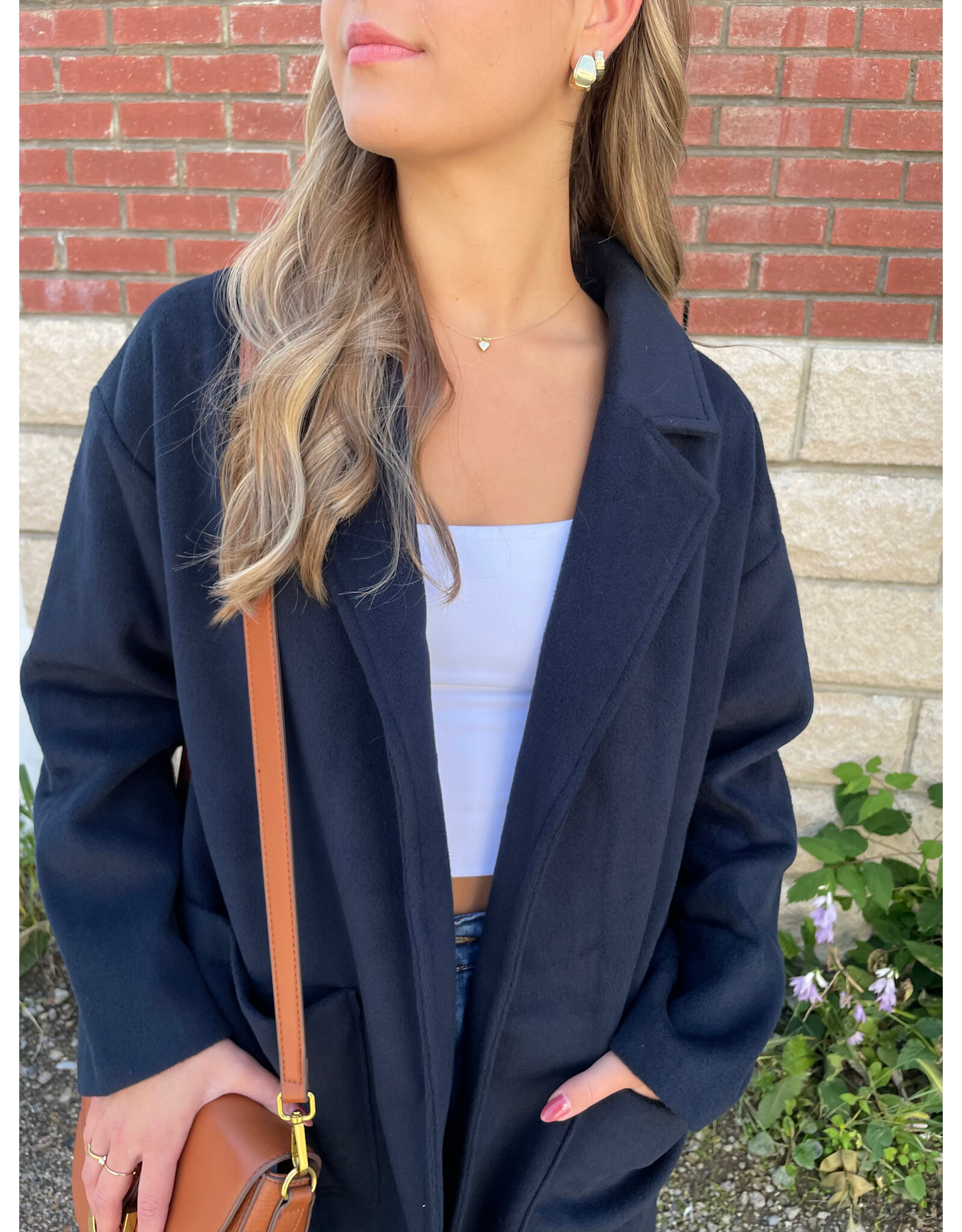 Sadie & Sage Sadie & Sage - Hayley Open Coat (Dark Navy)