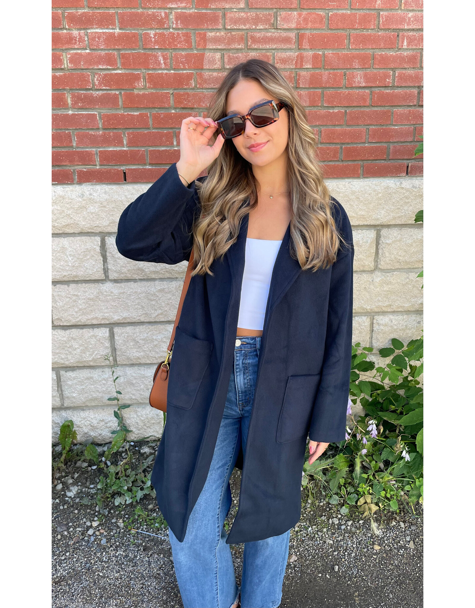 Sadie & Sage Sadie & Sage - Hayley Open Coat (Dark Navy)