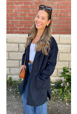 Sadie & Sage Sadie & Sage - Hayley Open Coat (Dark Navy)