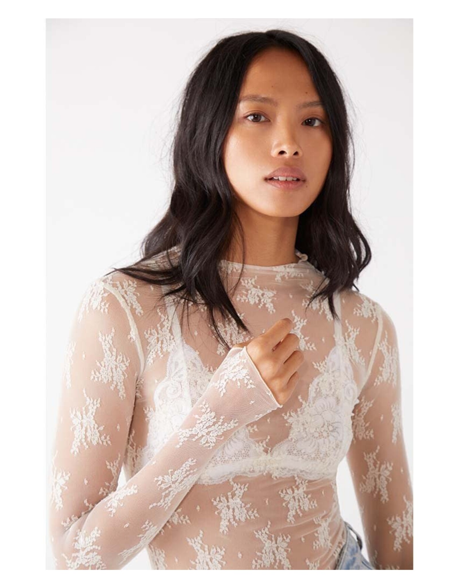 Free people Free People - Lady Lux layering top (Evening Creme)