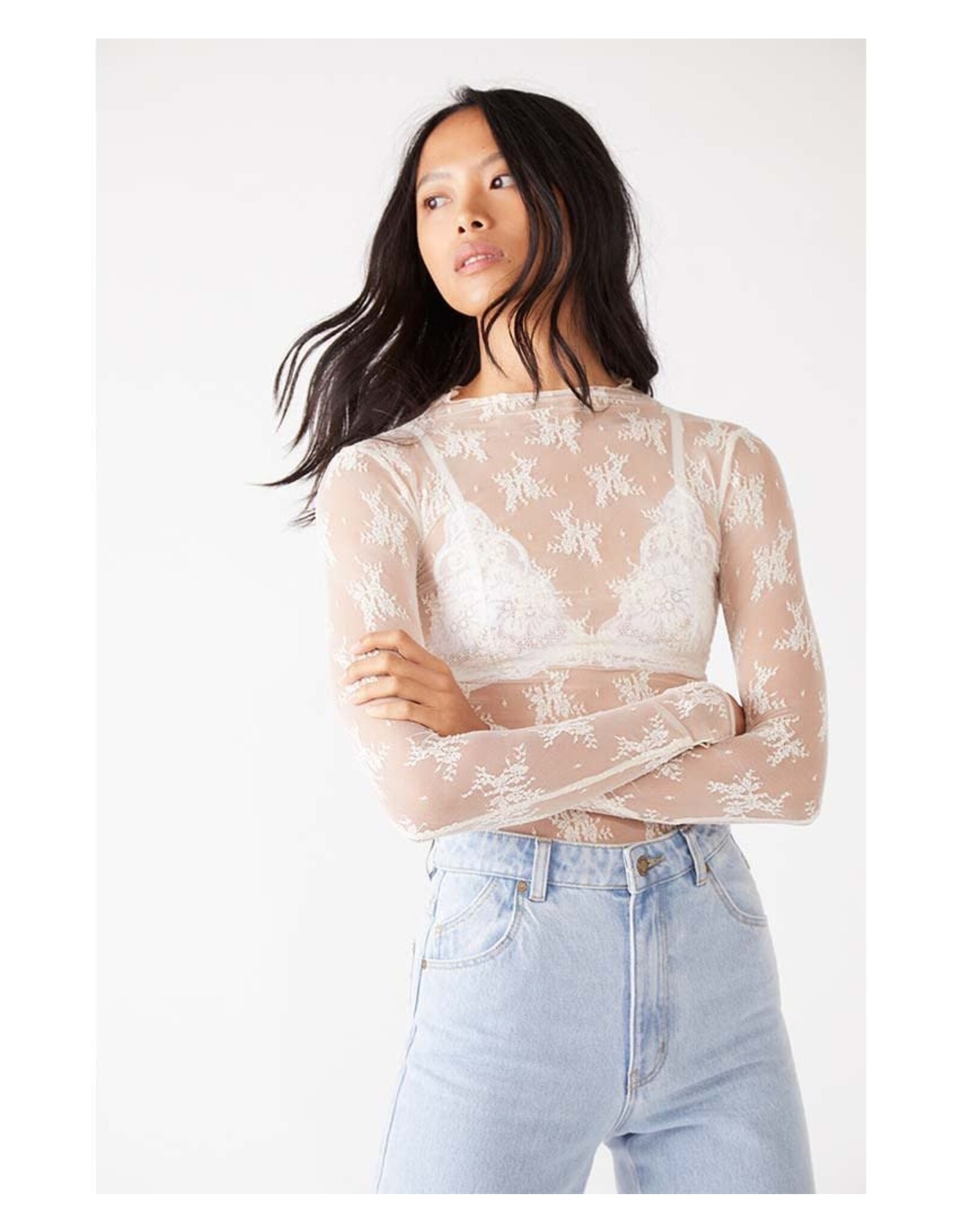 Free people Free People - Lady Lux layering top (Evening Creme)