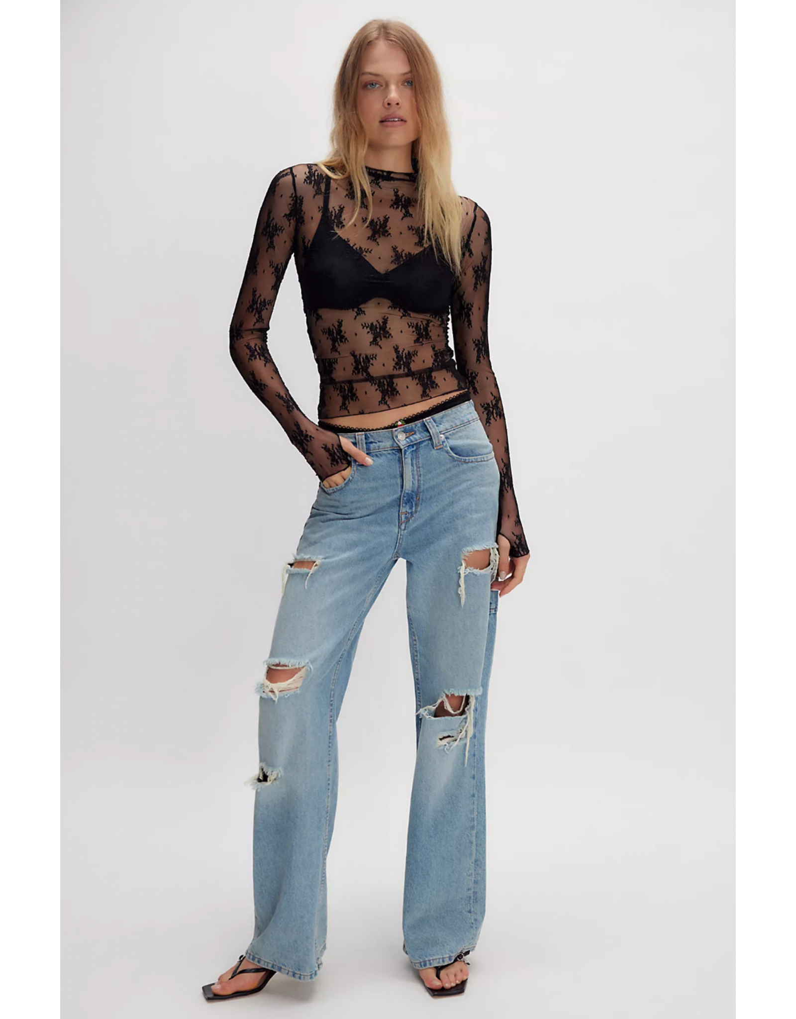 Free people Free People - Lady Lux Layering Top (Black)