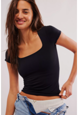 Free people Free People - Clean Lines Baby Tee (Black)