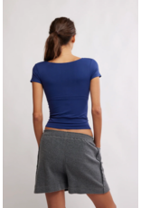 Free people Free People - Clean Lines Baby Tee (Indigo Pura)