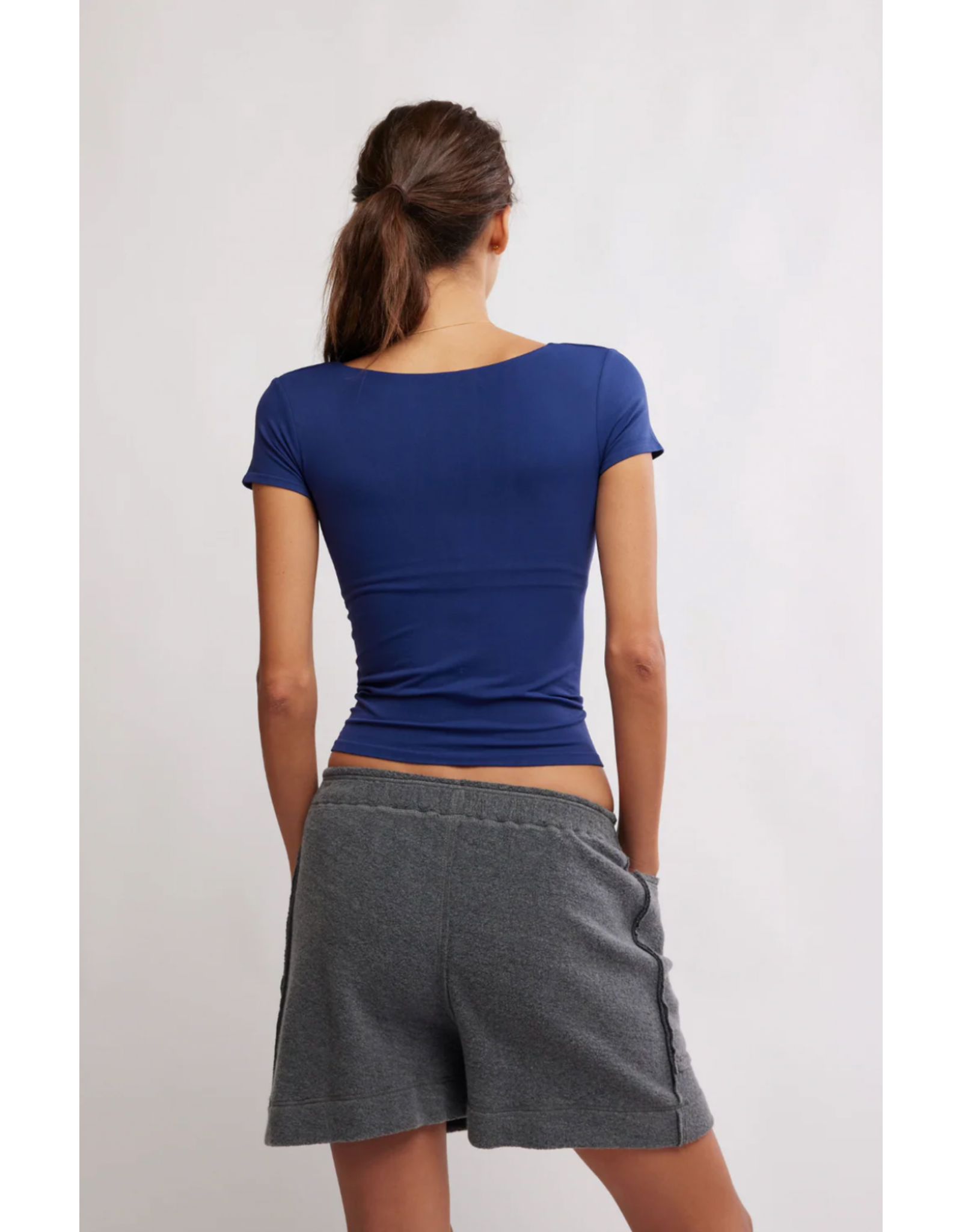 Free people Free People - Clean Lines Baby Tee (Indigo Pura)