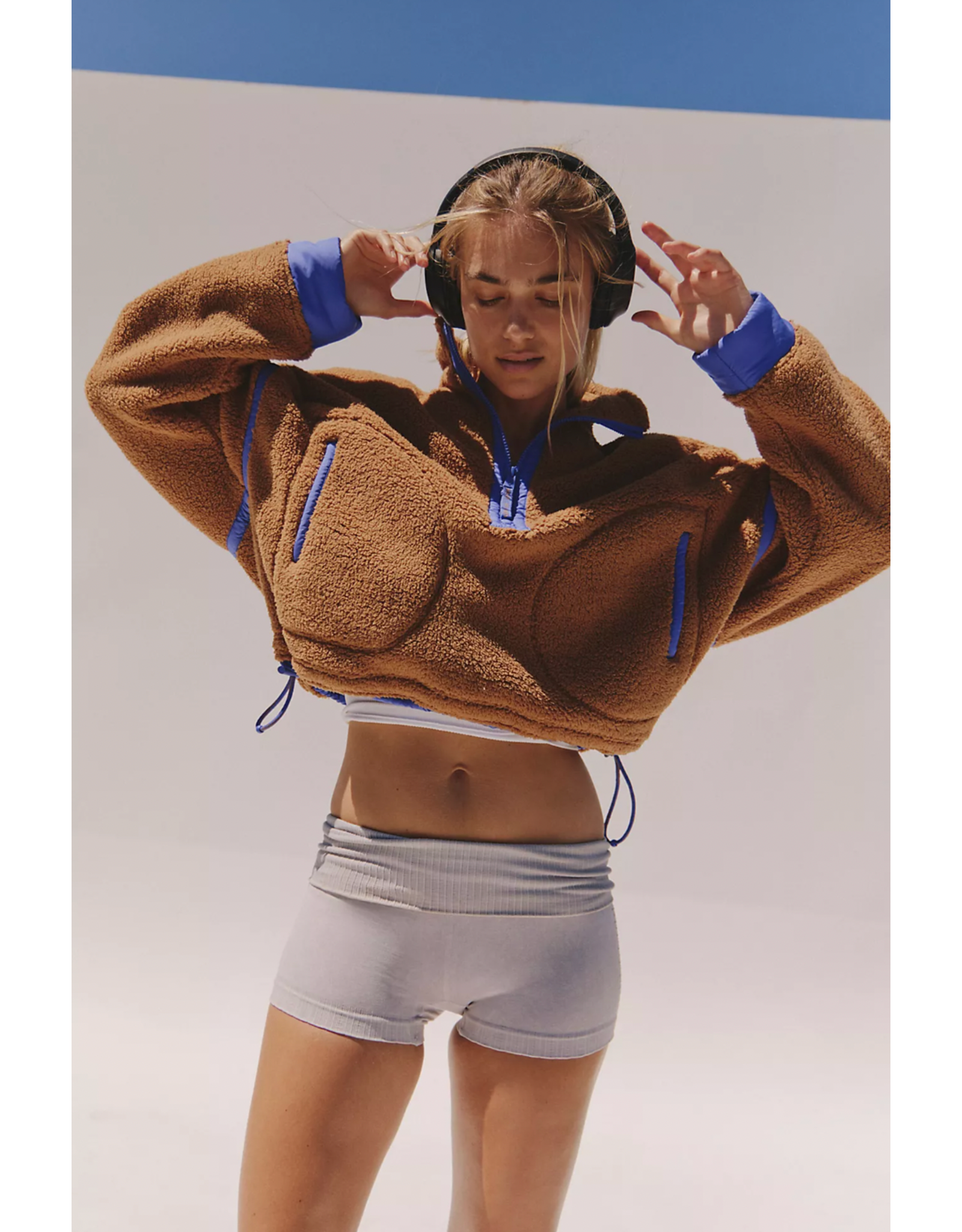 Free people Free People - Mountain High 1/2 Zip (Twig)