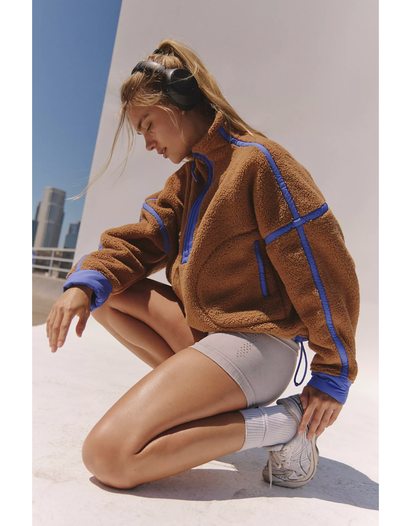 Free people Free People - Mountain High 1/2 Zip (Twig)