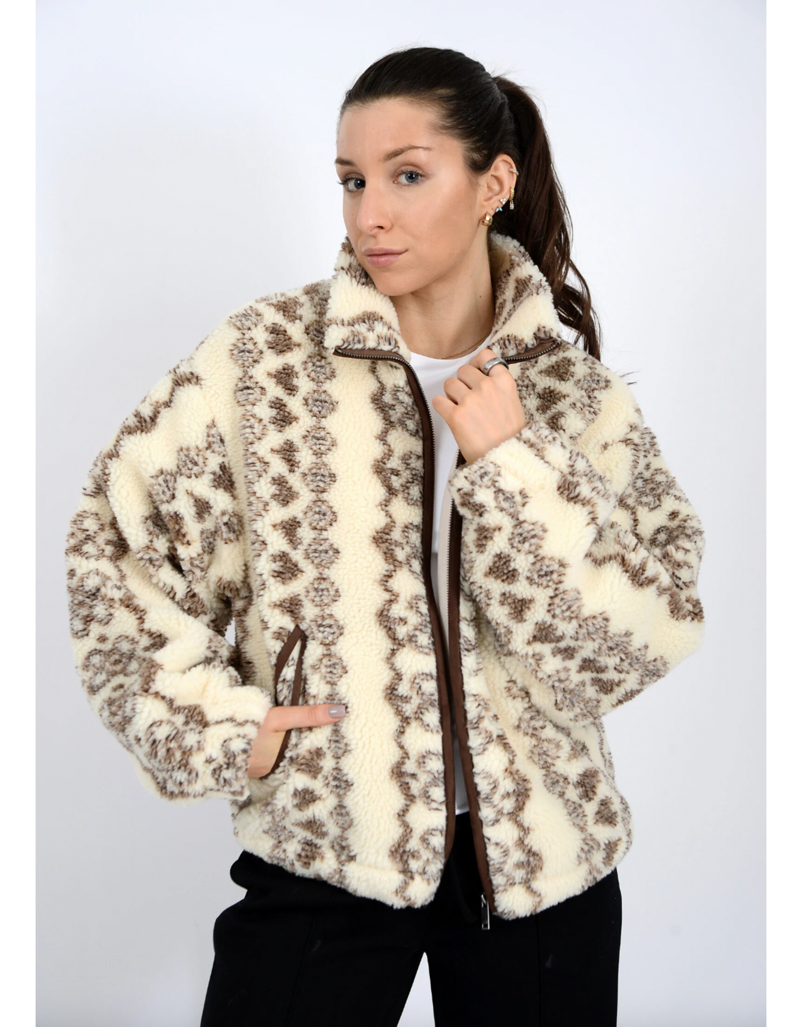 RD Style RD Style - Whistler Sherpa Zip Front (Brown)