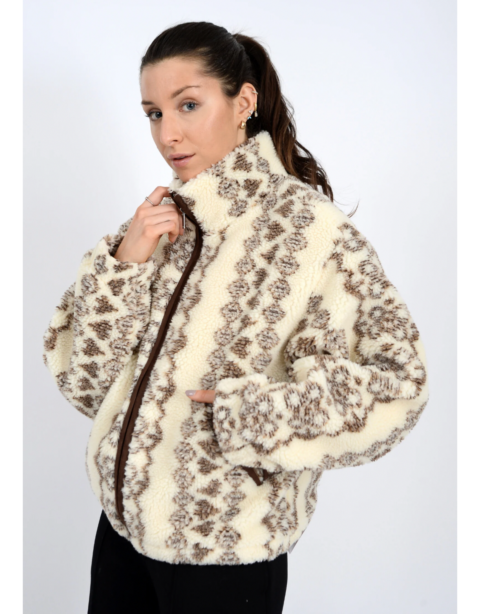 RD Style RD Style - Whistler Sherpa Zip Front (Brown)