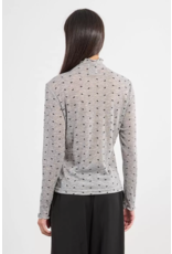 Molly Bracken Molly Bracken -  Bow Print Layering Shirt (Grey)