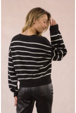 Molly Bracken Molly Bracken -  Sailor Sweater (Black / Ecru)