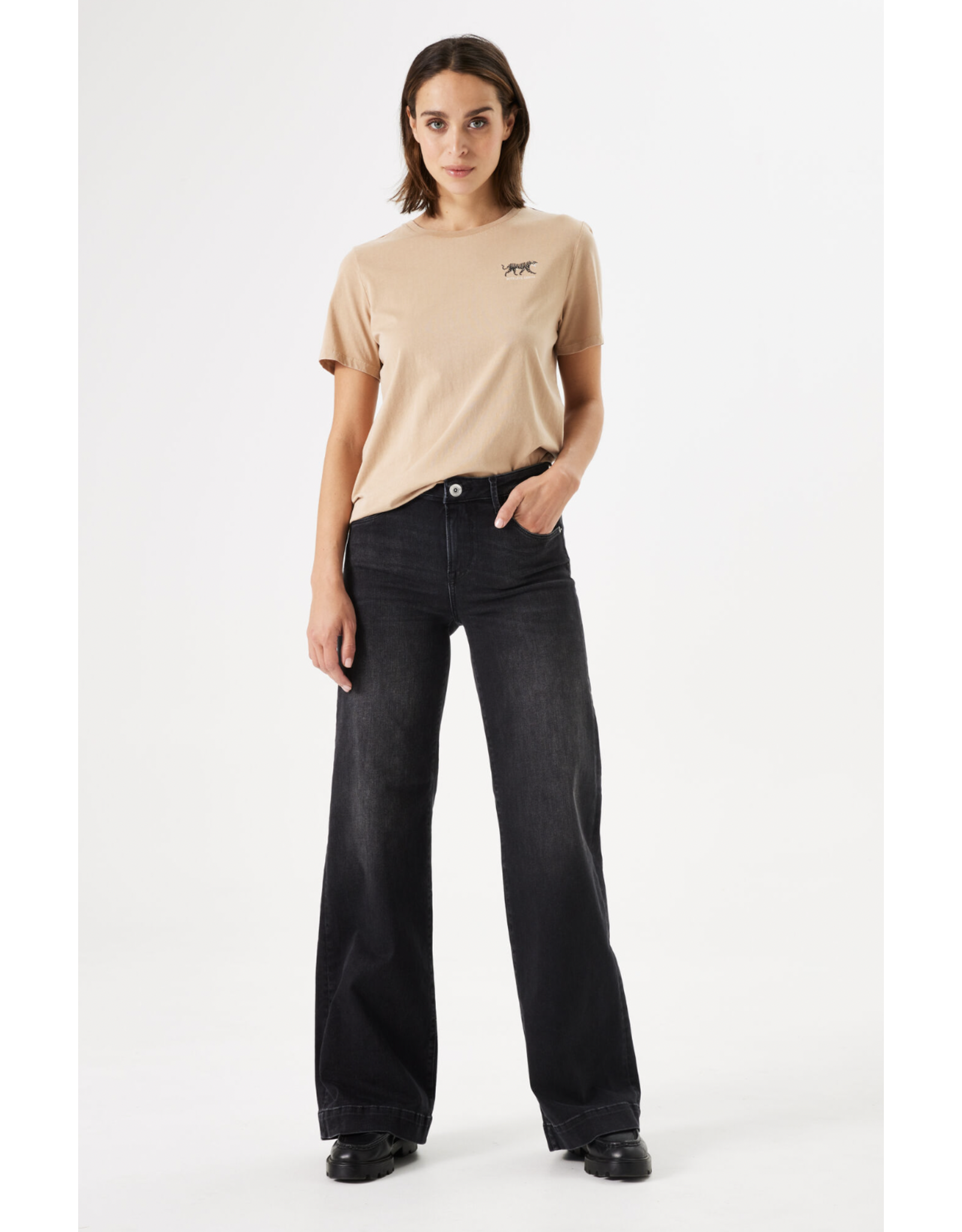 Garcia Garcia - Celia 249 Wide Leg Jean (Black)