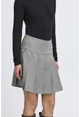 ICHI ICHI - Nola Pleated Skirt (Salt & Pepper)