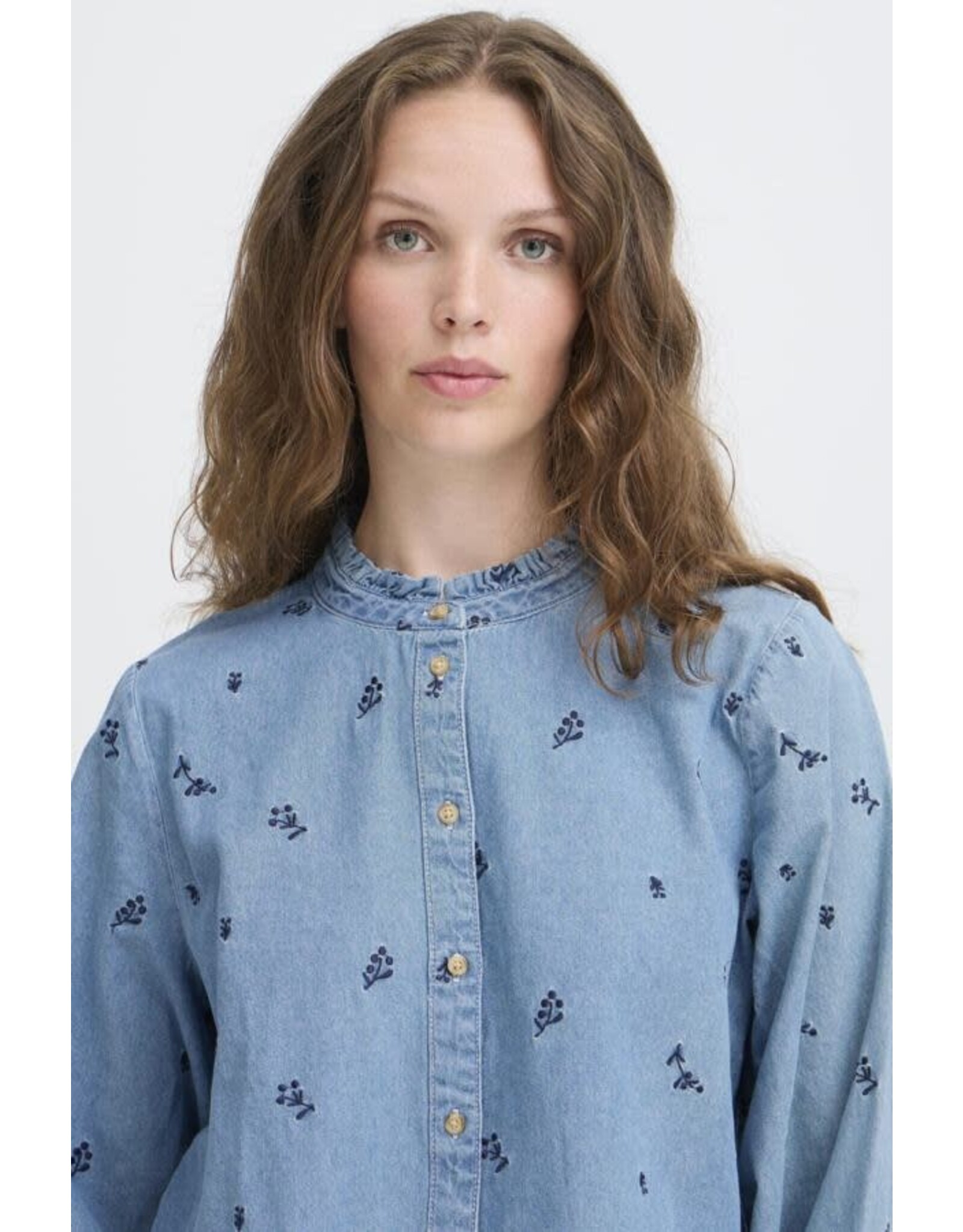 ICHI ICHI - Archer Chambray Top