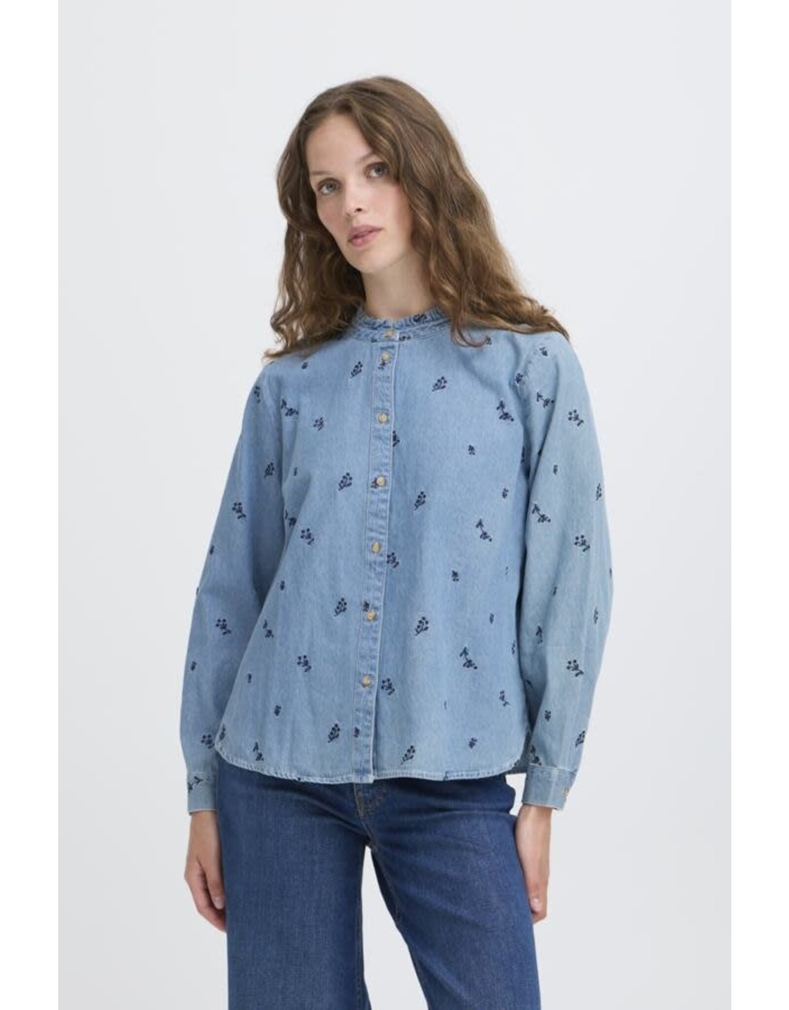 ICHI ICHI - Archer Chambray Top