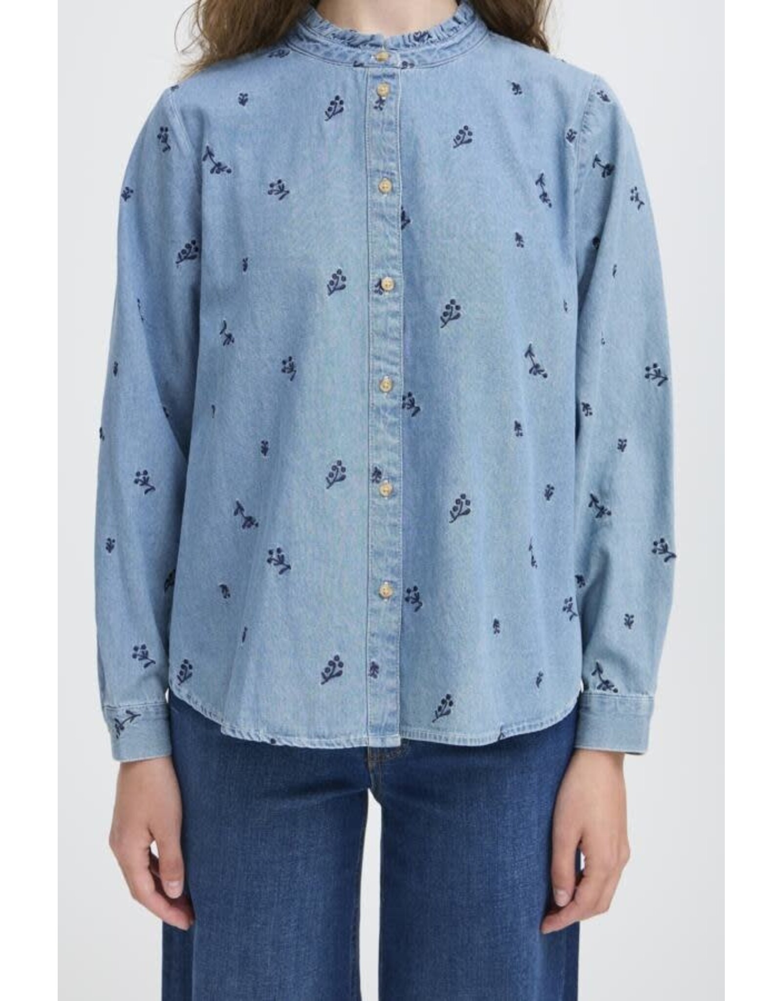 ICHI ICHI - Archer Chambray Top