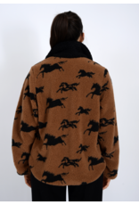 RD Style RD Style - Joline Sherpa Zip Front (Horse / Blk)