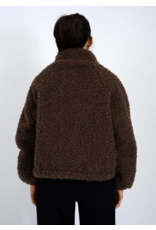 RD Style RD Style - Janna Zip Sherpa Raglan (Coffee)