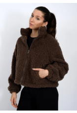 RD Style RD Style - Janna Zip Sherpa Raglan (Coffee)