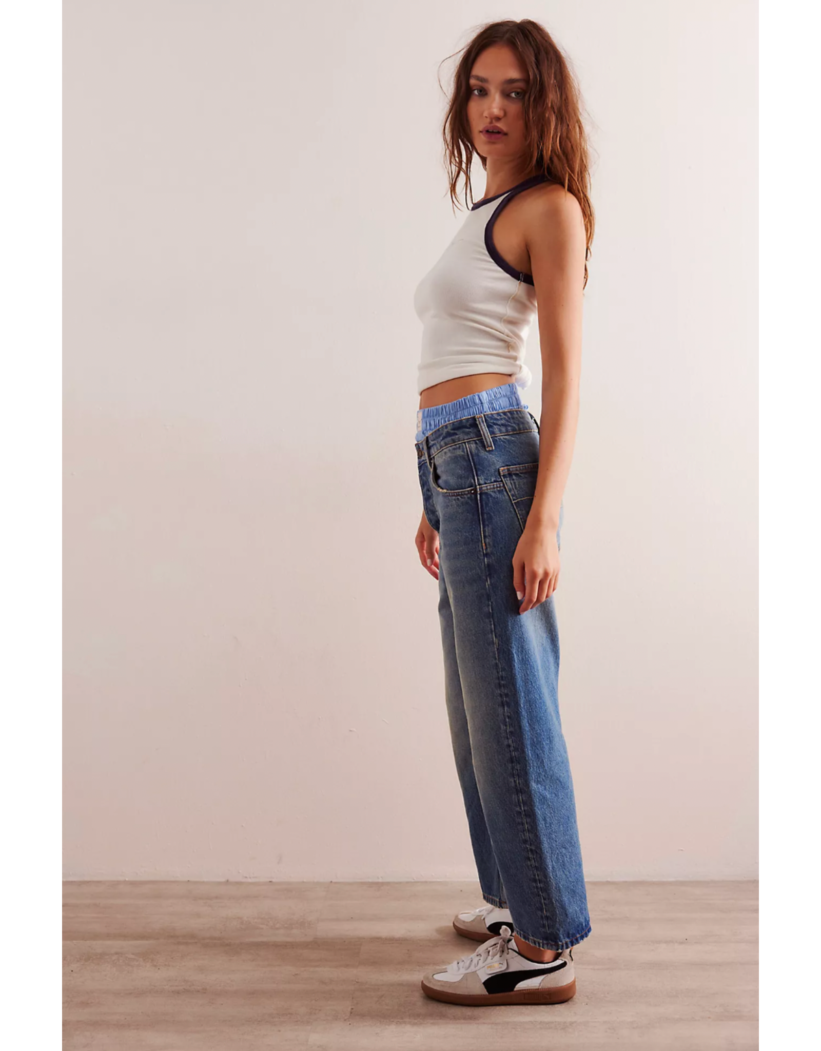 Free people Free People -  Deep Trance Dropped Boyfriend Jeans (From Beyond)