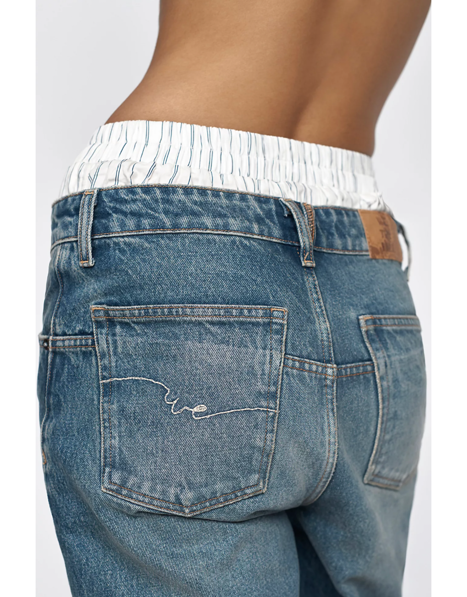 Free people Free People -  Deep Trance Dropped Boyfriend Jeans (From Beyond)