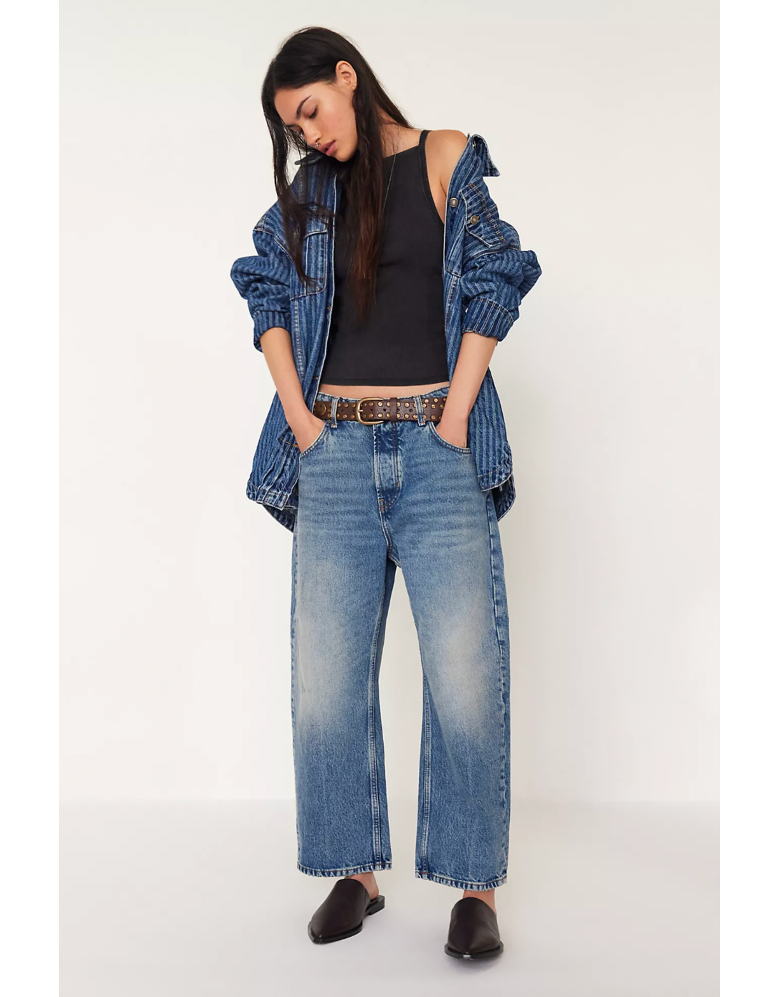 Free people Free People -  Deep Trance Dropped Boyfriend Jeans (From Beyond)