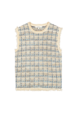 Garcia Garcia - Tweed Vest ((Whitecap/Blue/Gold/Beige)