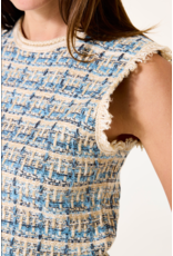 Garcia Garcia - Tweed Vest ((Whitecap/Blue/Gold/Beige)