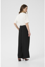 Kaffe Kaffe - Lisa Wide Leg Trousers with Grommet Belt (Black Deep)