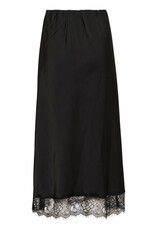 Kaffe Kaffe - Lisa Wide Leg Trousers with Grommet Belt (Black Deep)