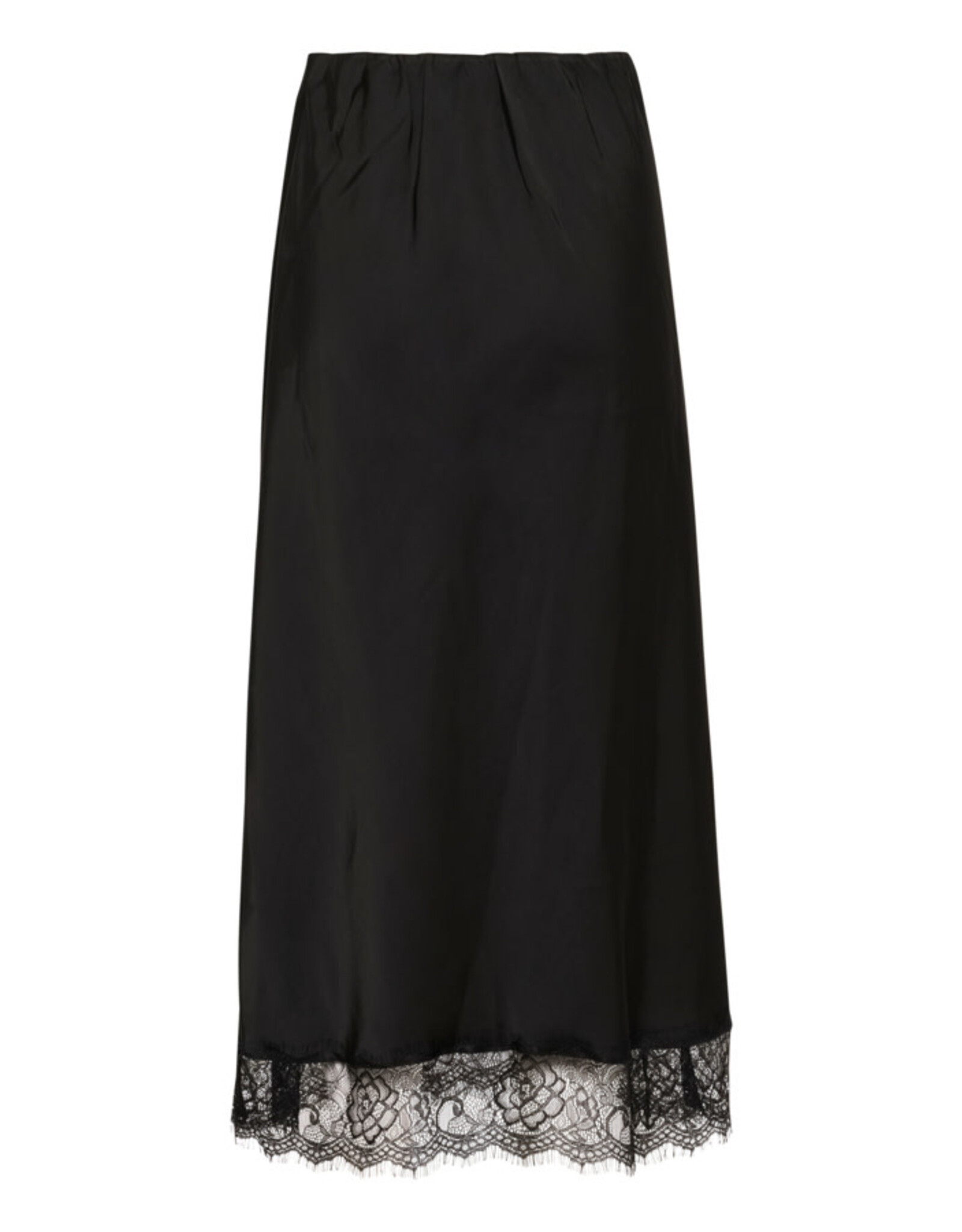 Kaffe Kaffe - Lisa Wide Leg Trousers with Grommet Belt (Black Deep)