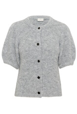 Kaffe Kaffe - Emilie Evi Short Sleeve Cardigan (Mid Grey)