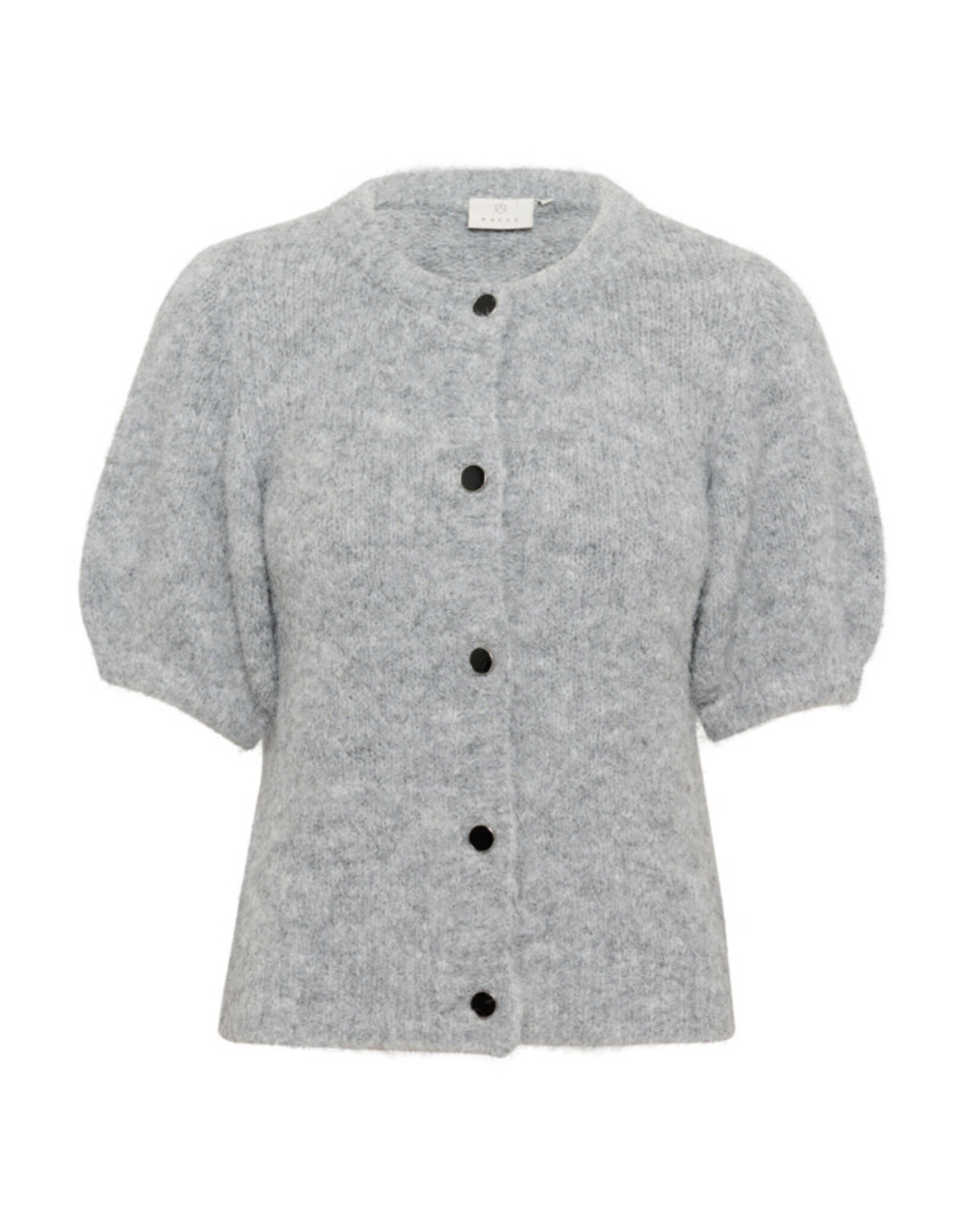 Kaffe Kaffe - Emilie Evi Short Sleeve Cardigan (Mid Grey)