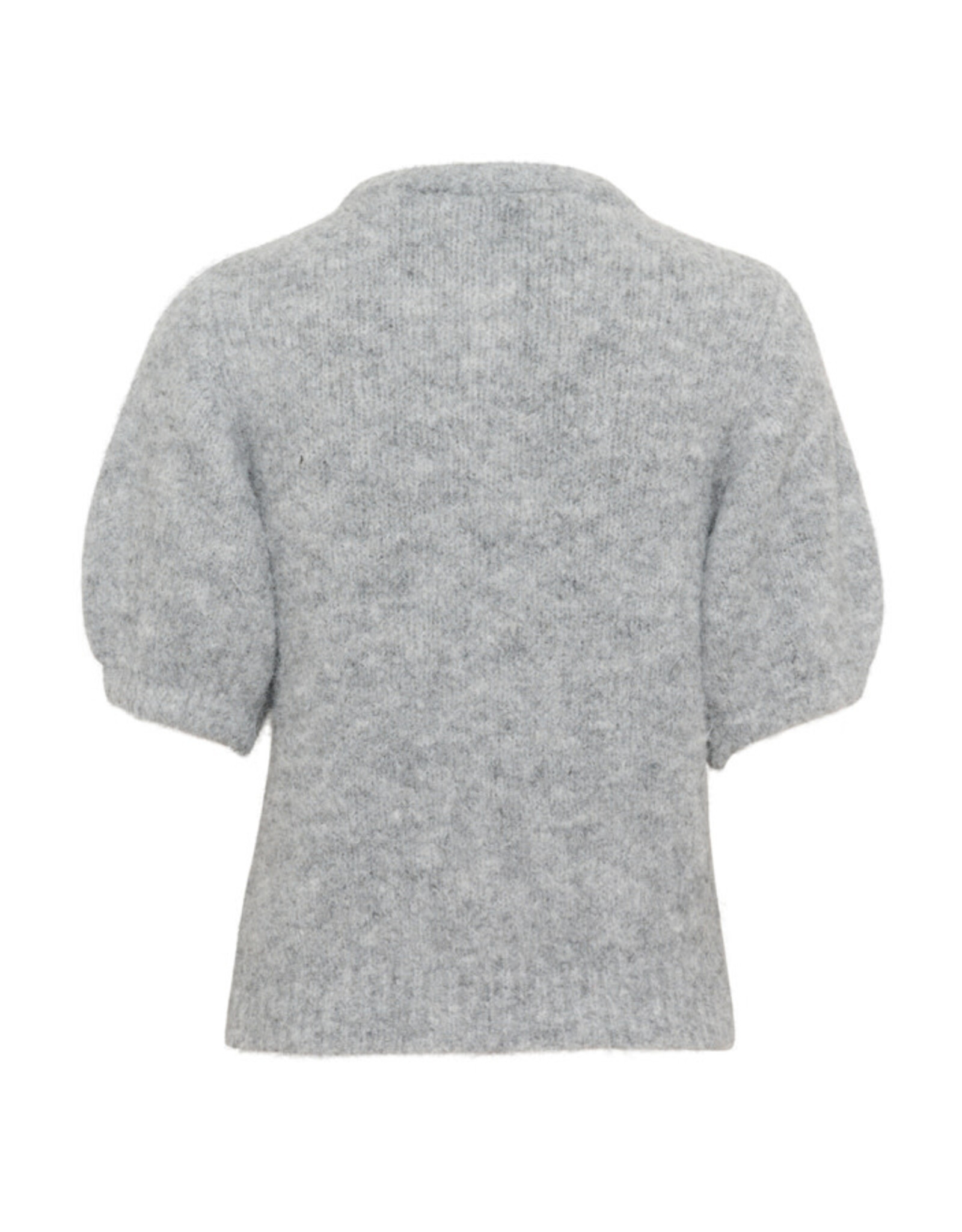 Kaffe Kaffe - Emilie Evi Short Sleeve Cardigan (Mid Grey)