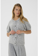 Kaffe Kaffe - Emilie Evi Short Sleeve Cardigan (Mid Grey)