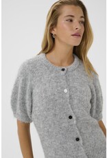 Kaffe Kaffe - Emilie Evi Short Sleeve Cardigan (Mid Grey)
