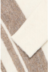 ICHI ICHI - Kamara Pullover with Abstract Stripe (Cloud / Cafe)