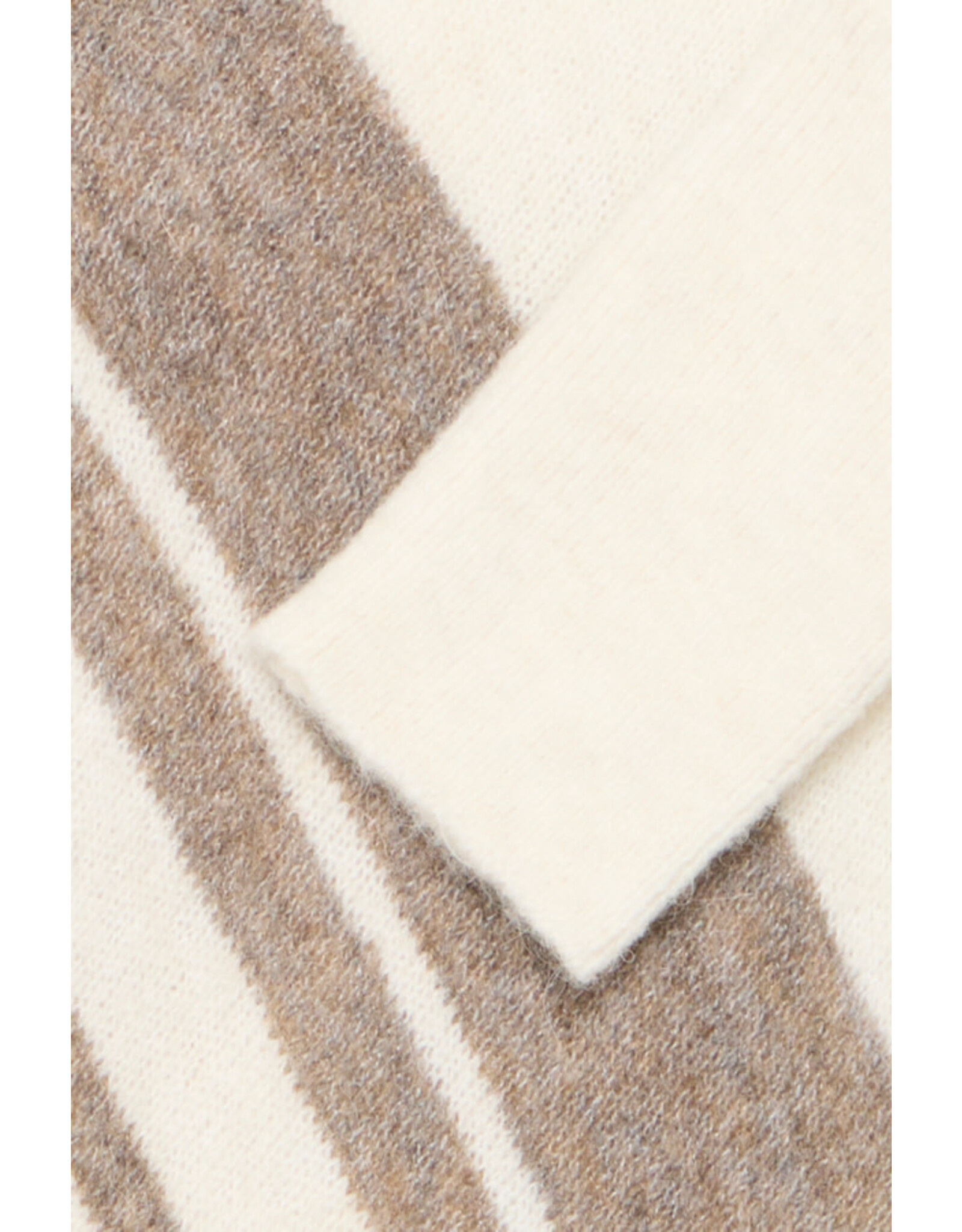 ICHI ICHI - Kamara Pullover with Abstract Stripe (Cloud / Cafe)
