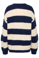 ICHI ICHI - Dayana Striped Pullover (Patriot Blue)