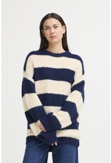 ICHI ICHI - Dayana Striped Pullover (Patriot Blue)