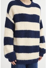 ICHI ICHI - Dayana Striped Pullover (Patriot Blue)