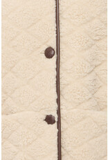 ICHI ICHI - Solava Quilted Sherpa Coat (Fog)