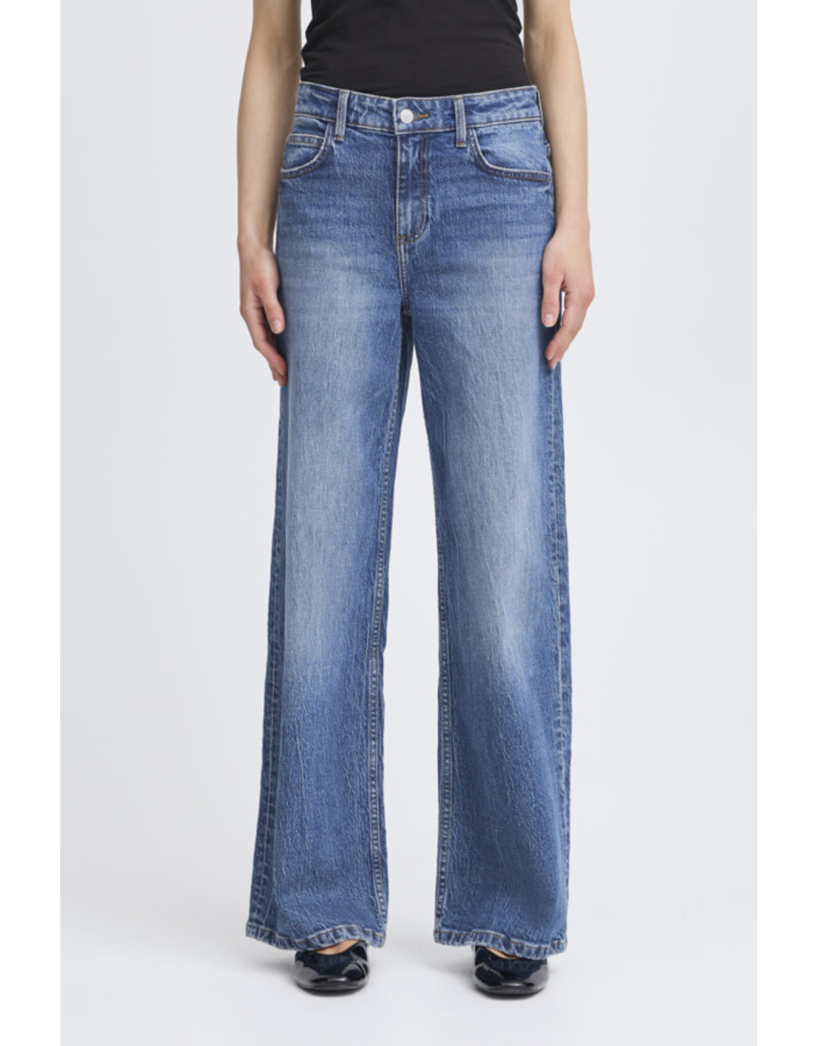 b.young b.young - Kylja Wide Leg Jeans  full length (Indigo)