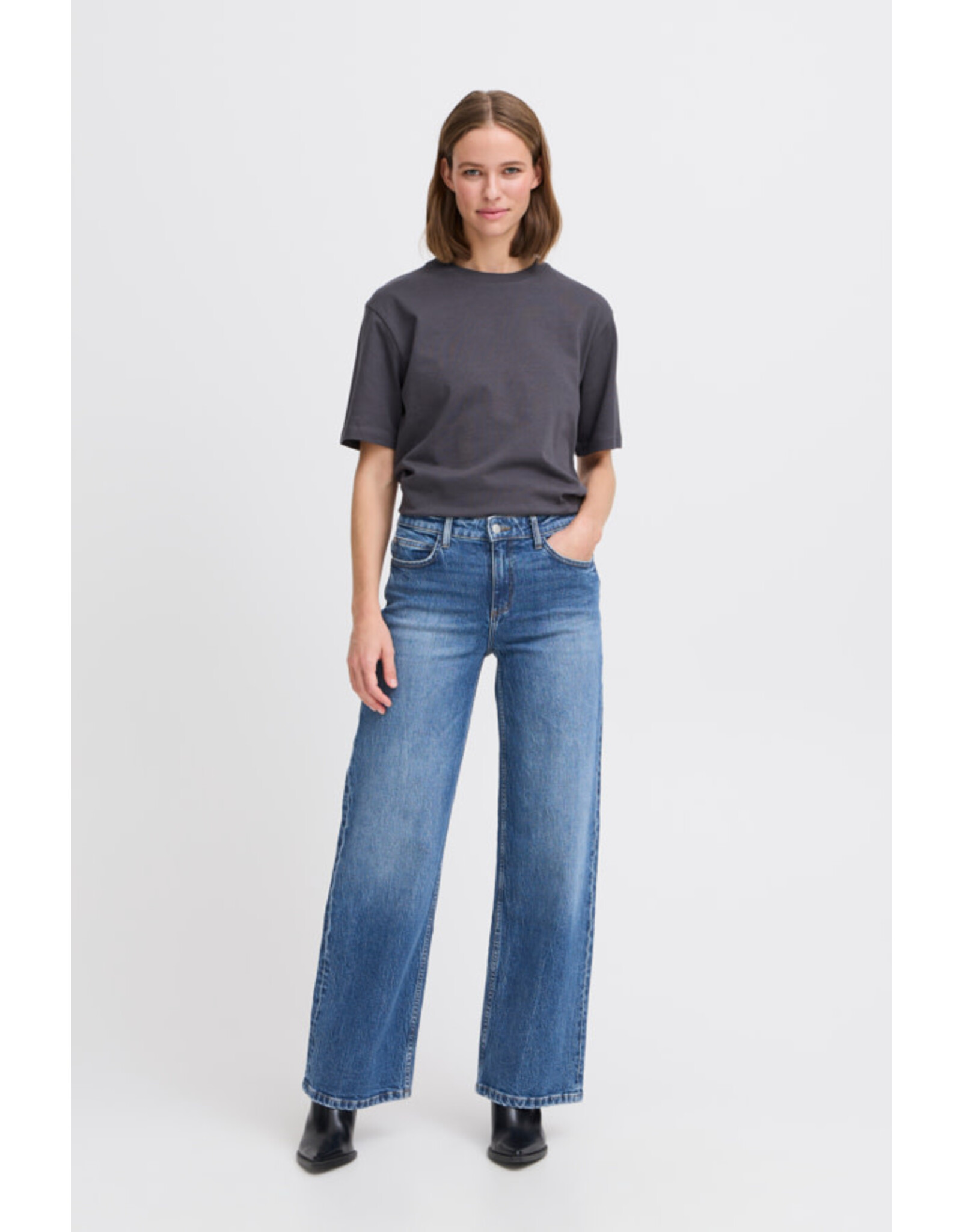 b.young b.young - Kylja Wide Leg Jeans  full length (Indigo)