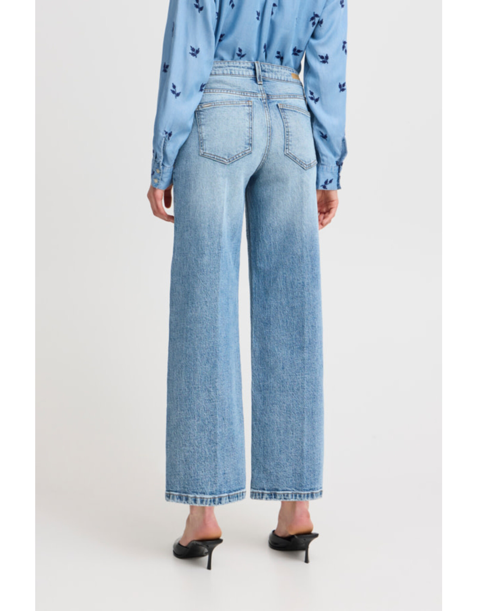 b.young b.young - Kylja Wide Leg Jeans full length (Mid Blue)
