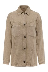 Kaffe Kaffe - Rania Denim Overshirt (Washed Light Brown)
