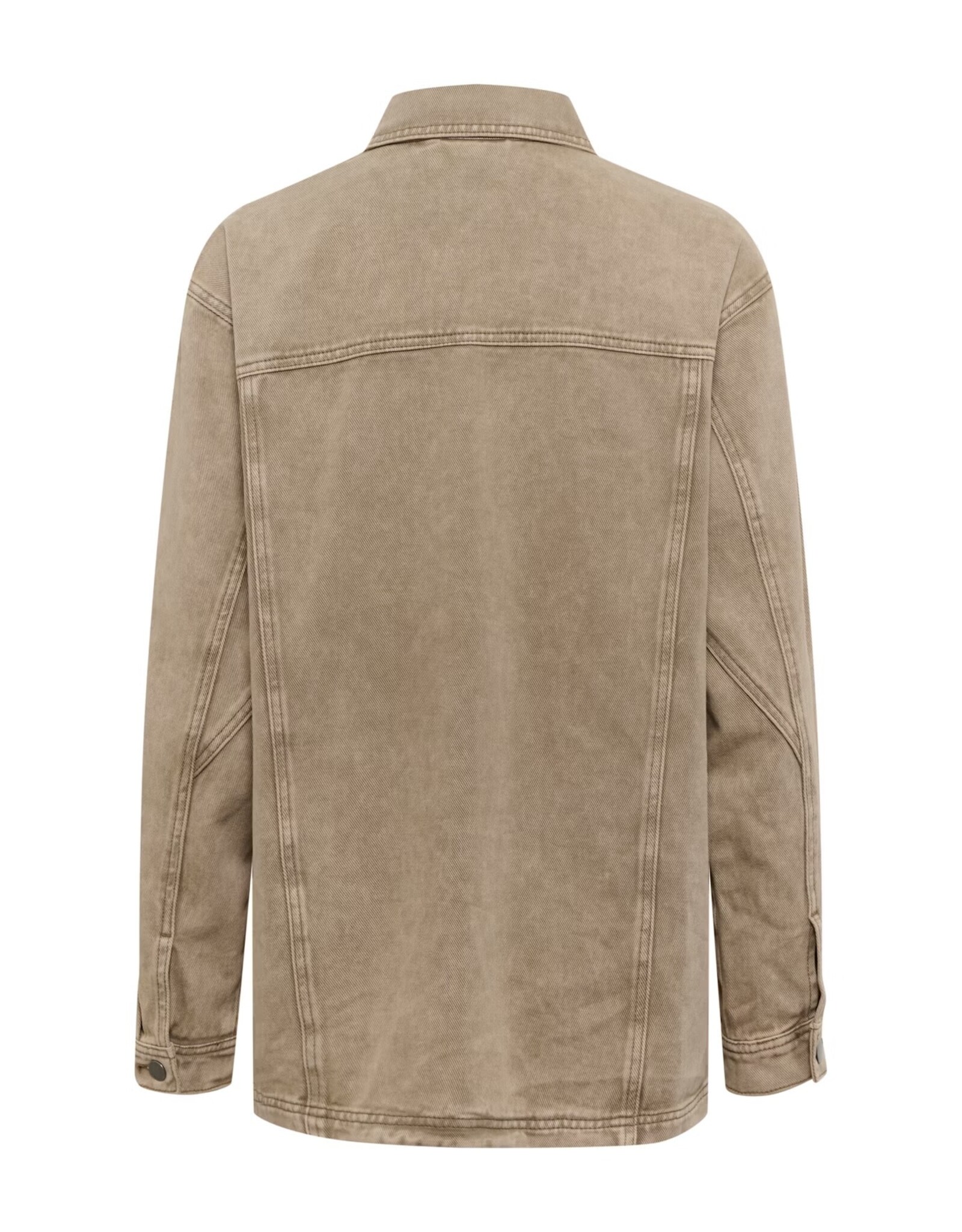 Kaffe Kaffe - Rania Denim Overshirt (Washed Light Brown)