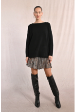Molly Bracken Molly Bracken - Boat Neck Sweater (Black)